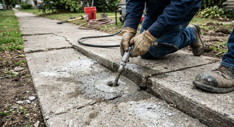 Sidewalk Leveling in Des Moines, IA