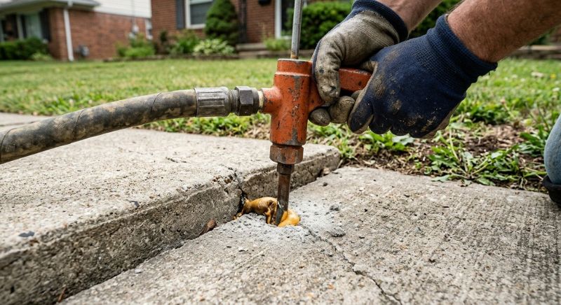 Concrete Slab Jacking in West Des Moines, IA