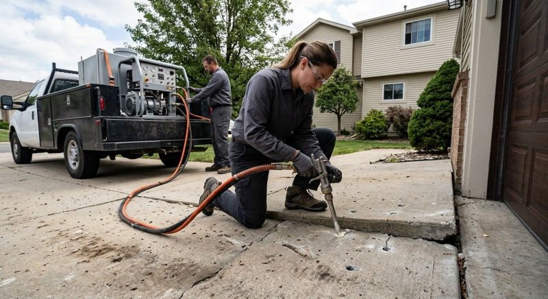 Driveway Slab Lifting in Denver, CO